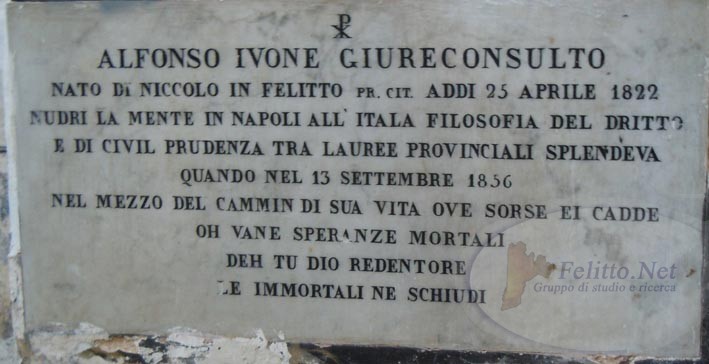 Lapide di Alfonso Ivone