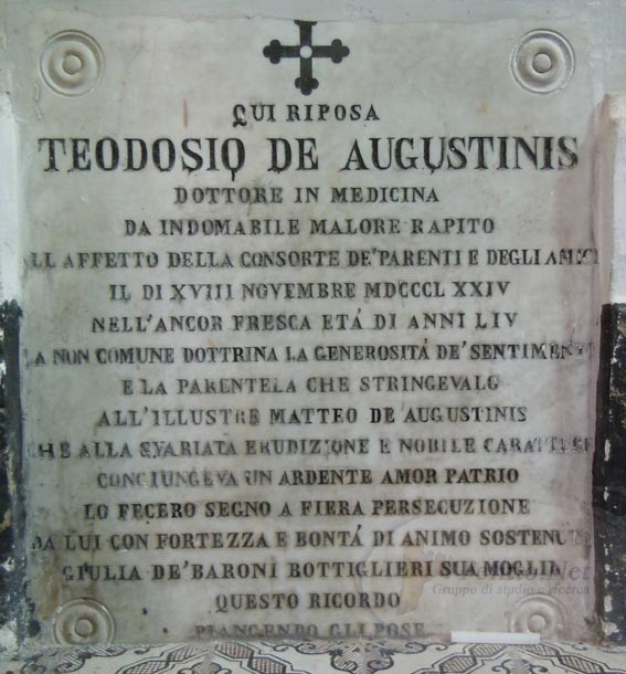 Lapide di Teodosio De Augustinis
