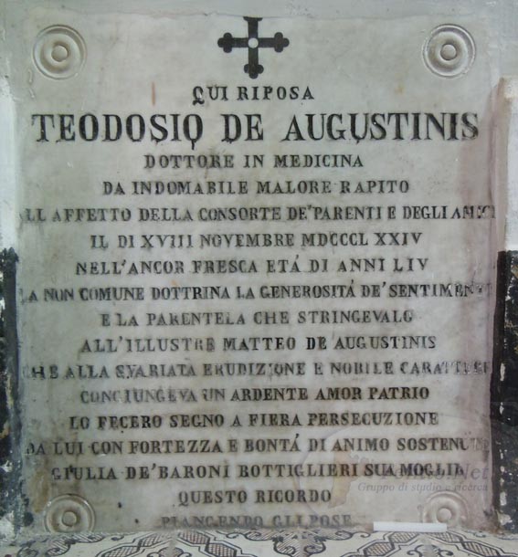 Lapide di Teodosio de Augustinis