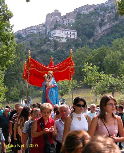 un momento della processione del 2005