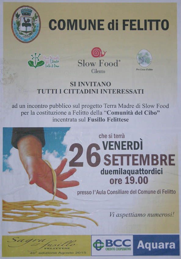 Incontro pubblico con Slow Food