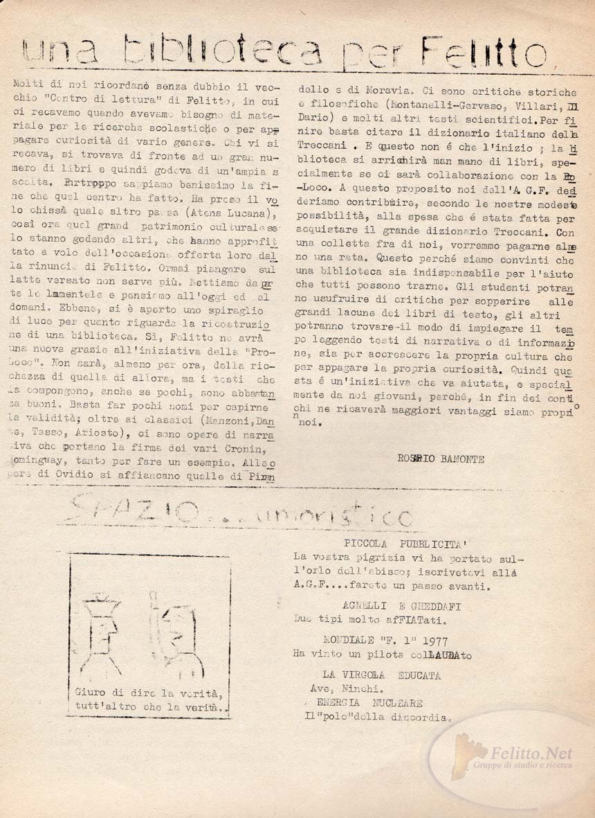 Spazio Giovane - n.1 - pag. 1