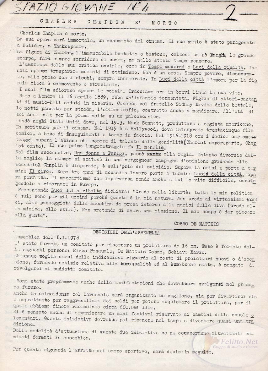 Spazio Giovane - n.4 - pag. 1