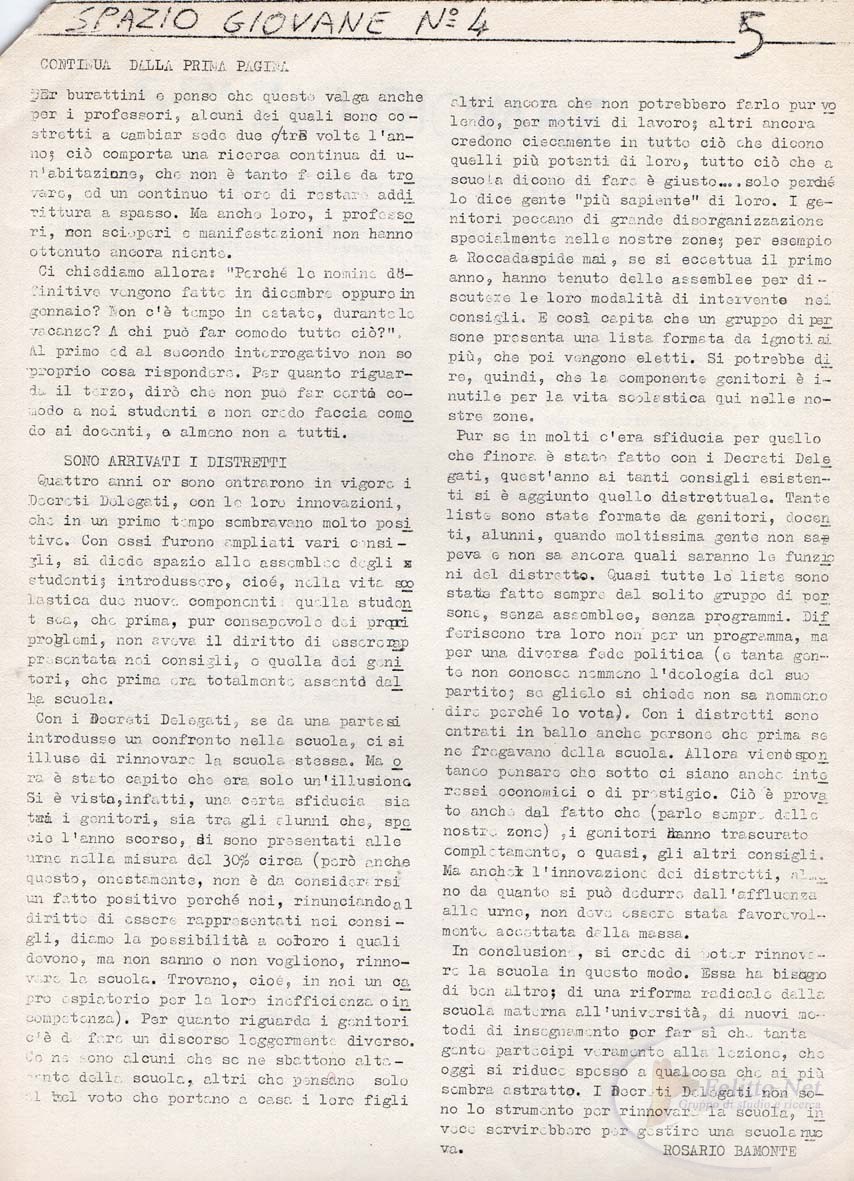 Spazio Giovane - n.4 - pag. 1