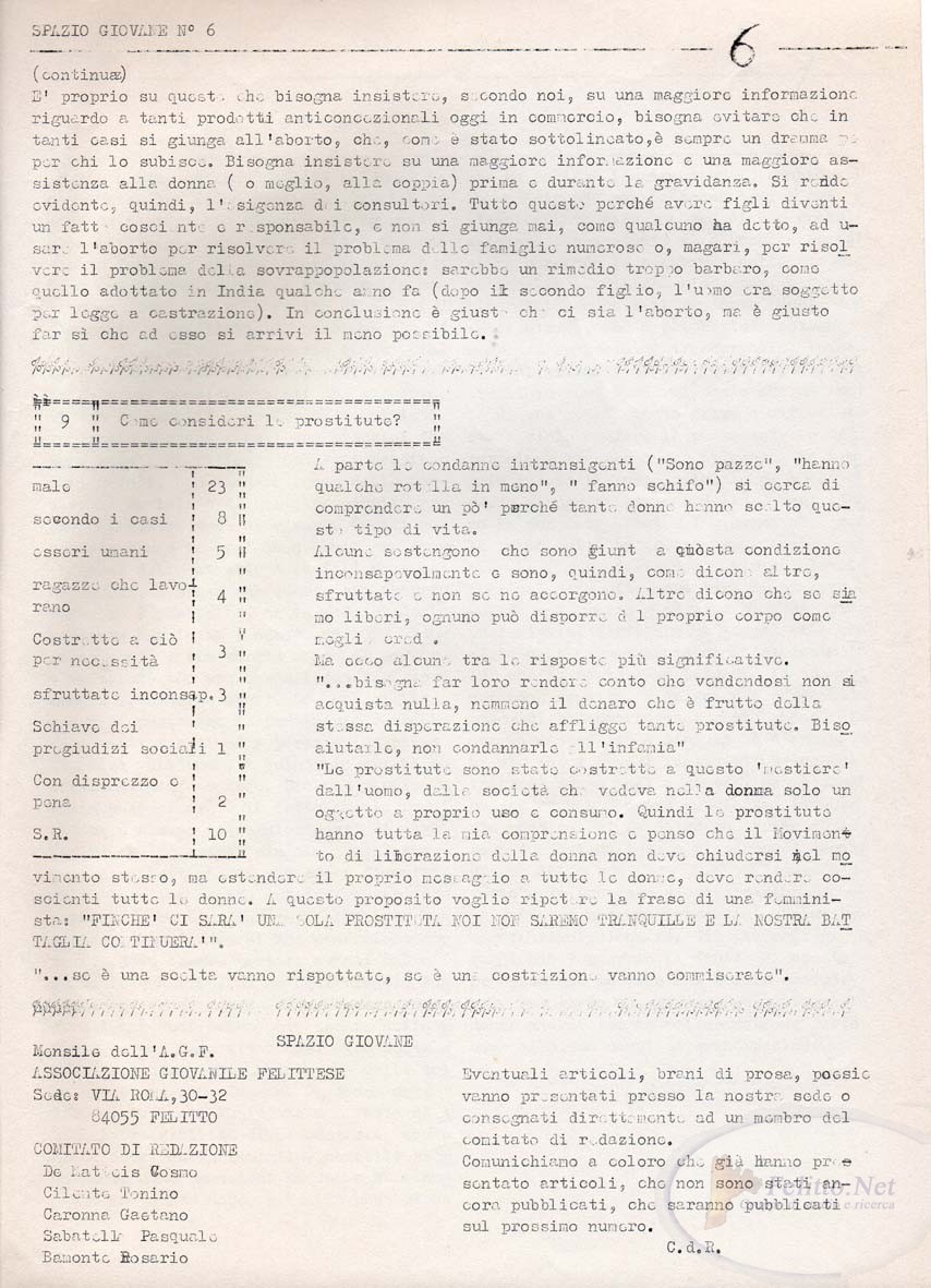 Spazio Giovane - n.6 - pag. 1