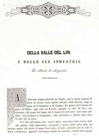 Della valle del Liri, De Augustinis